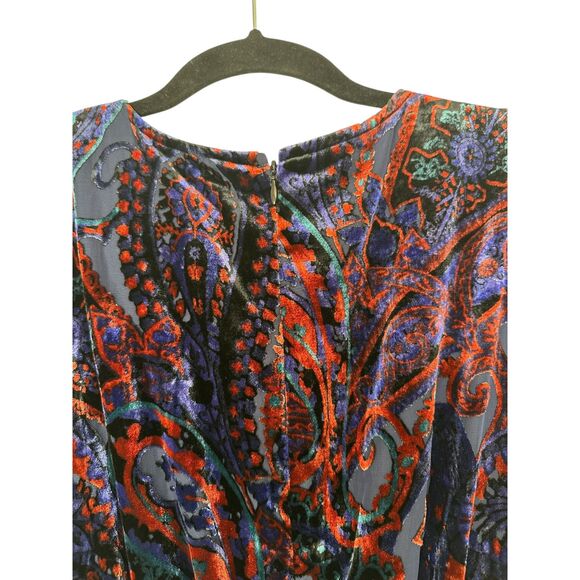 Anthropologie NWT Burnout Velvet Long Sleeve Maxi Dress Size 6 - Picture 13 of 13